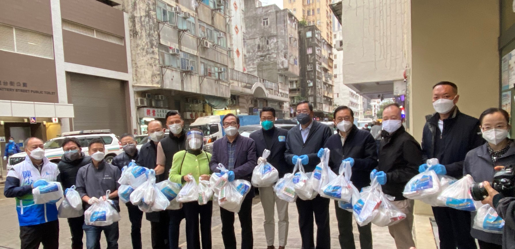 Honorable Members of the BPA distribute anti-epidemic service bags to 